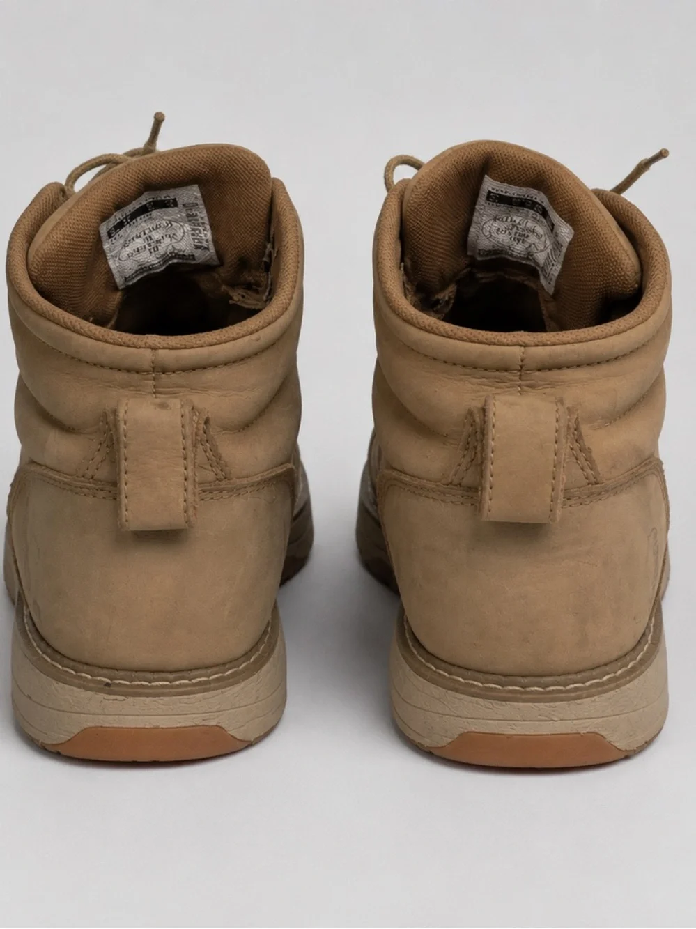 Carhartt Waterproof Work Boots Women's US 14 Tan Leather Lace-Up Work
